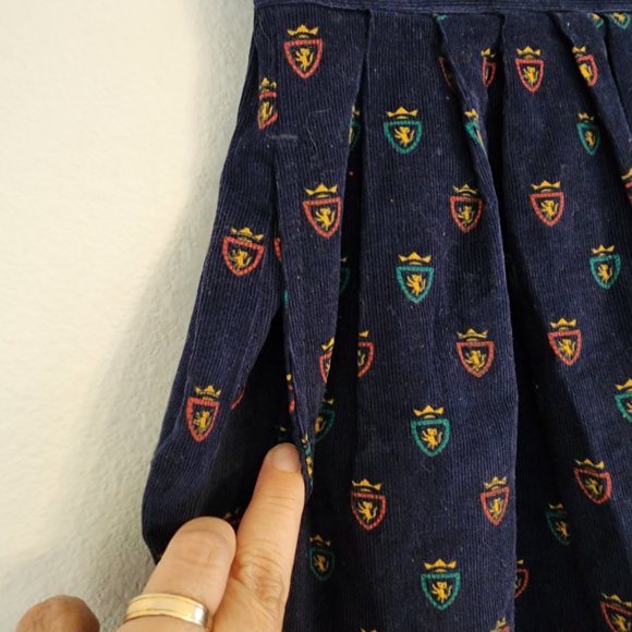 Hasting and Smith, Women's Cordura A line Skirt,14, Blue, Logo Graphic, Academia - Picture 8 of 11